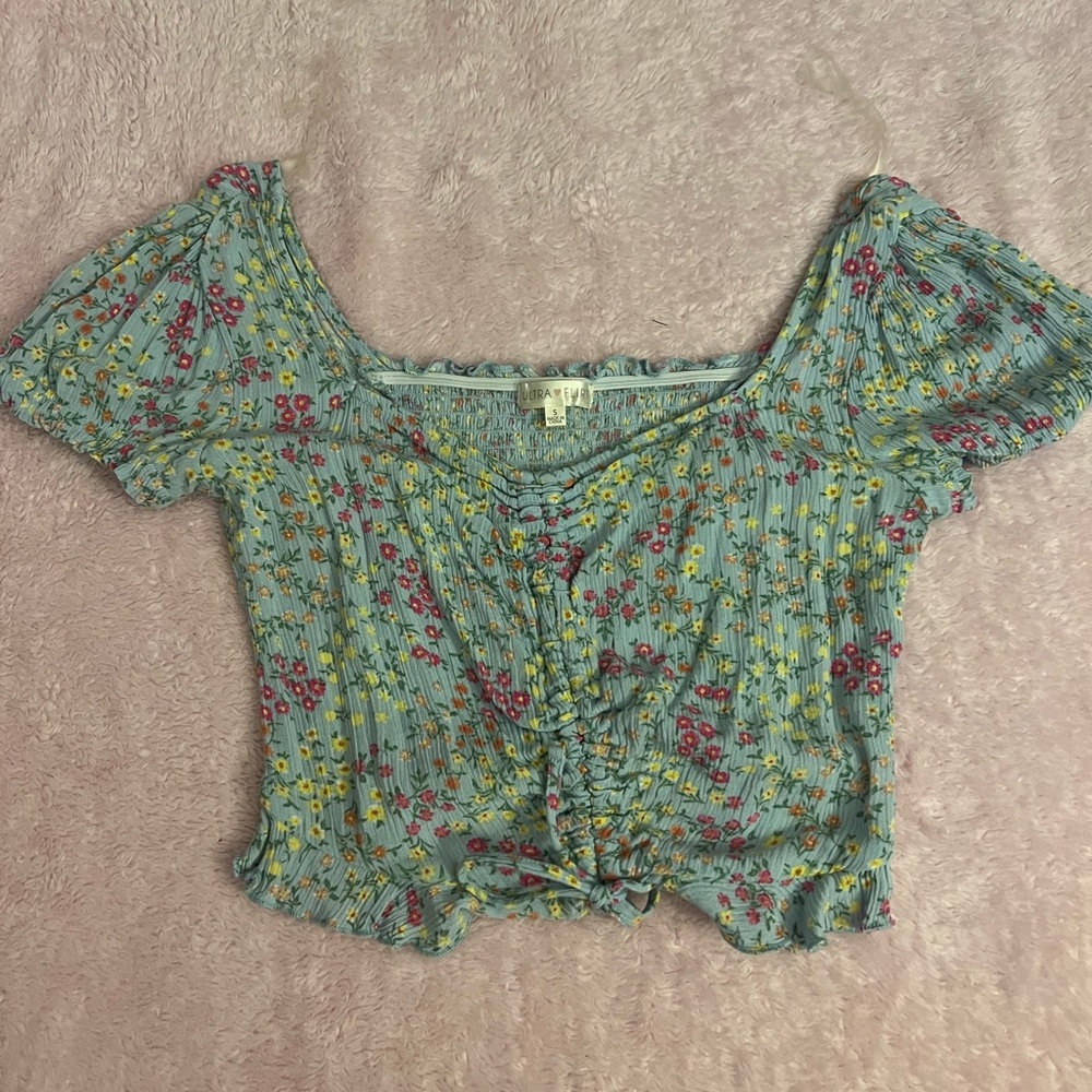 Floral crop top
